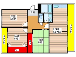 シティライフ焼山の物件間取画像